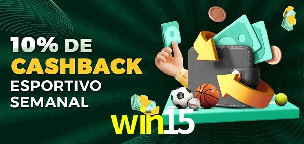 10% de bônus de cashback na win15